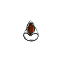 Yellow Agates Silver Ring