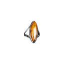 Yellow Agates Silver Ring