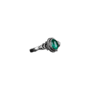 Round Malachite Silver Ring