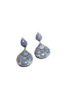 Blue Sapphire Studded Silver Ring