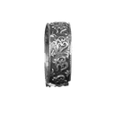 Om Spinner Silver Ring