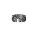 Om Spinner Silver Ring