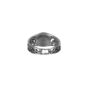 Om Embossed Silver Ring