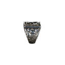 Om Silver Square Ring for Men