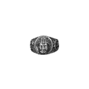 Lord Hanuman Embossed Sterling Silver Ring