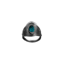 Oval Turquoise Silver Ring