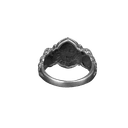 Ganesha Embossed Snake Design Silver Ring